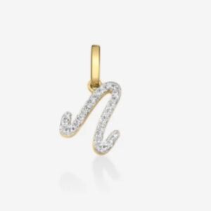 Ring Concierge Diamond Script Initial Pendant